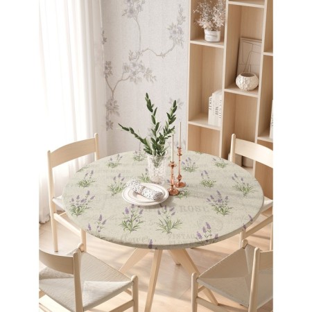 Tables on the table "Sage", round, oxford, elastic band, size 140x140 cm, diameter 105-120 cm