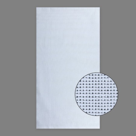 Canvas for embroidery No. 14, 40 × 150 cm, white color