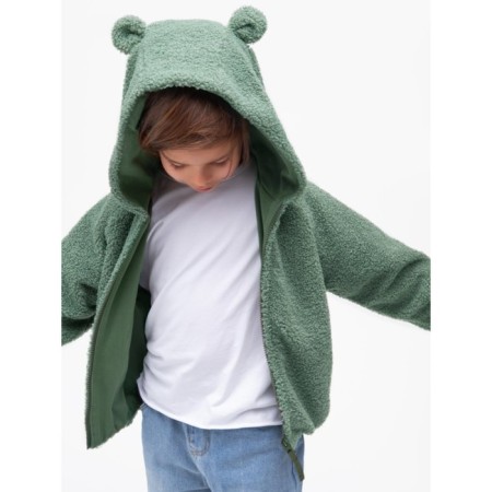 Children's sweatshirt Amarobaby Bear, height 116 cm, green color-21