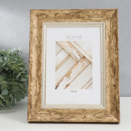 Photo frame Plastic "Mira" 15x21 cm, 674453-6, (plastic screen)