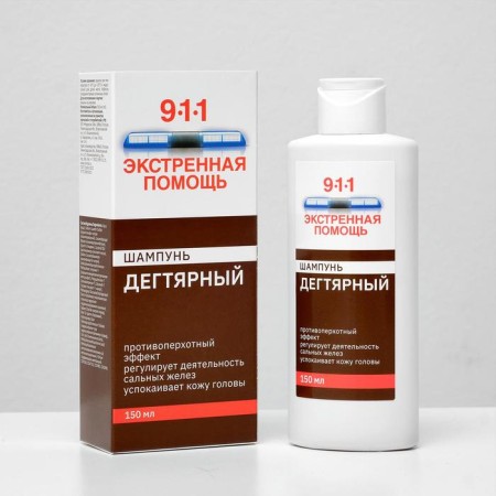 Shampoo 911 "Degtyar" with seborrhea, psoriasis, dandruff, 150 ml-3