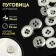 Button, 4 punctures, d = 12 mm, white/silver color