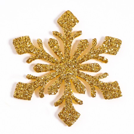 Decor "Snowflakes", set 9 pcs., Color gold-2