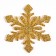Decor "Snowflakes", set 9 pcs., Color gold