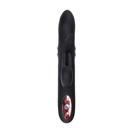 Unrealistic vibrator Waname D-Splash Hail, silicone, black color, 23.8 cm-11