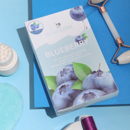 Oxygen bubble mask for the face "blueberries" 110 g-2