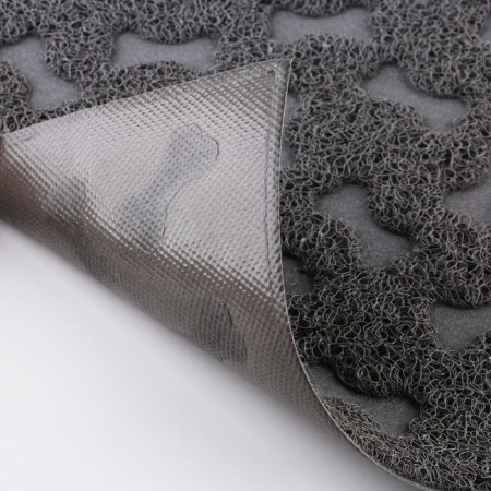 Universal rug for a bowl and a tray “Bones”, 30x40 cm, gray-7