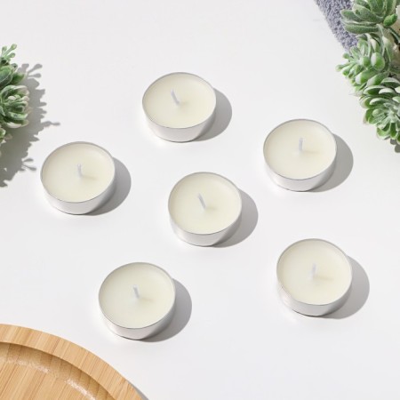 A set of tea candles flavored "French vanilla" in a gift box, 6 pcs-6