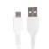 Cable Borofone BX51, microUSB - USB, 2.4 A, 1 m, PVC braid, white