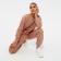 Women's costume (sweatshirt, trousers) minku: casual collection color sand, size 46