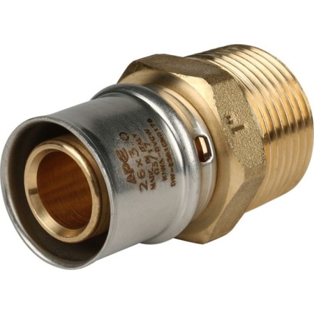 Stout SFP-0001-000126, 1 "x 26 mm, external thread, brass