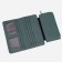 Women's wallet on the button, green color