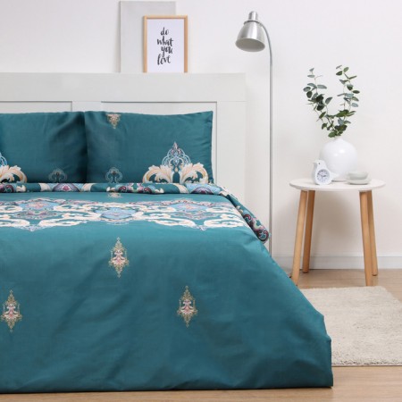 Bed linen 2 joint venture and I "Eastern pattern" 173*215cm, 175*214cm, 50*70cm-2pcs, 60g/m2, microfibraofiber
