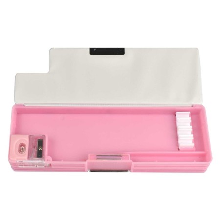 Penal Plastic case with a sharpener 70*215*30 Phoenix "Pink girl" girl ROZ 65324-3
