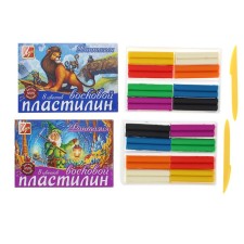 Soft plasticine (wax), 8 colors, 140 g, 