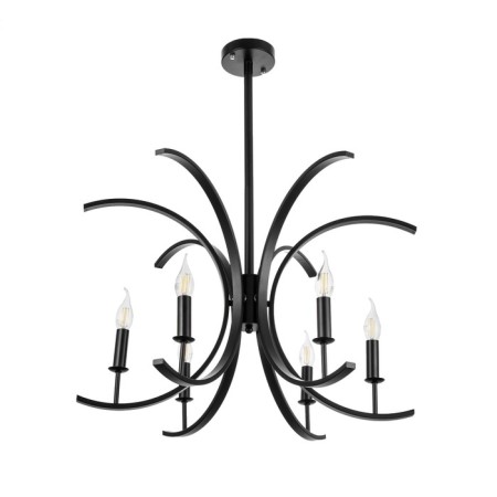 Lamp "Arles" 6he14 40W Black 66x66-42-142 cm