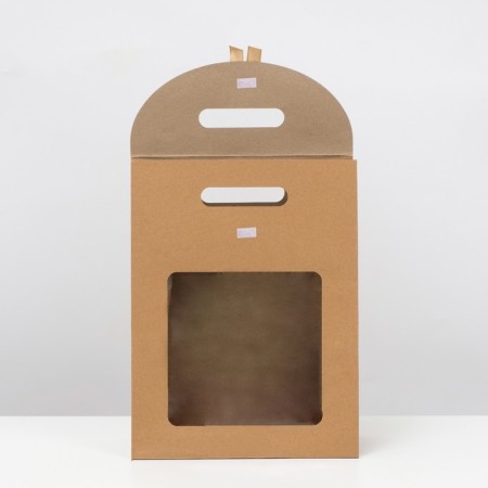 Box-pack, craft, with a window, 32 x 23 x 11 cm-1