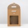 Box-pack, craft, with a window, 32 x 23 x 11 cm