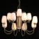 Palermo chandelier, size 80x108x80 cm, 480W 12xe27 IP 20