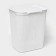 Besnaya basket with a pirula lid, 55 l, 42 × 34 × 54 cm, white color