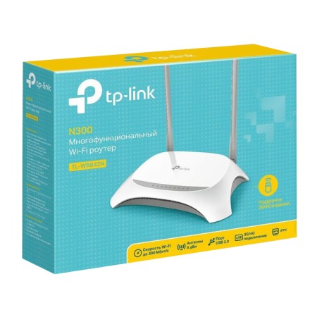 Wi-Fi Wireless TP-Link TL-WR842N (TL-WR842N V5.) 10/100Base-TX White-4
