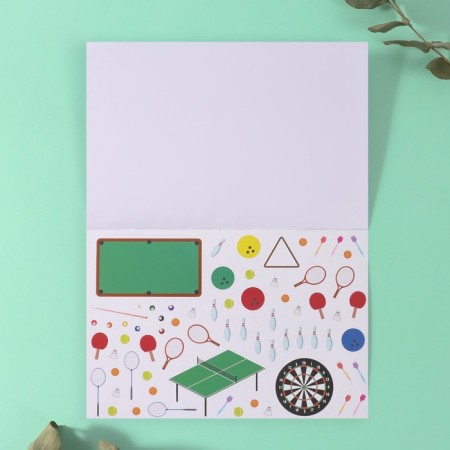 Stickers in the book "Sport" + 3 backgrounds 20.7x14.2 cm-10