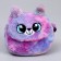 Children's fur bag "Rainbow cat", 15x13x3 cm