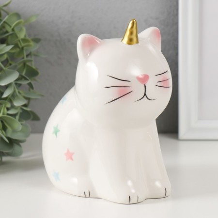Pig a piggy bank Ceramics "Cat-Sable" 13x10x16 cm-3