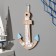 Interior souvenir "anchor" with a thermometer 23*16cm