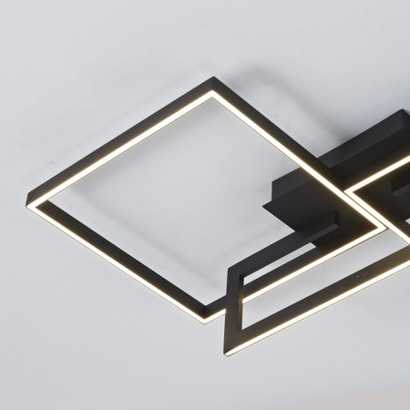 Ceiling light mantra mural, LED, 3840LM, 3000K, 700x600x190 mm, black color-2