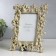 Photo frame Polystone 10x15 cm "Corals and shells" Light gold 23.5x19 cm