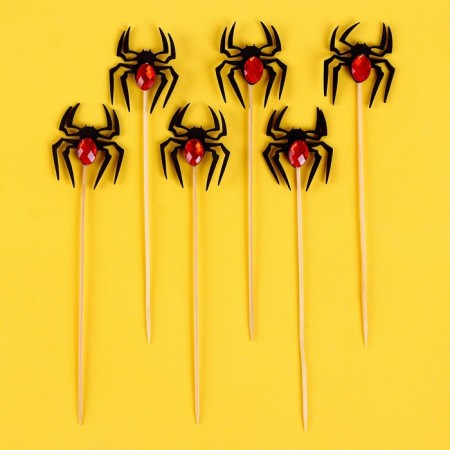 Topper "Spider", set 6 pcs., Mix-2
