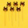 Topper "Spider", set 6 pcs., Mix