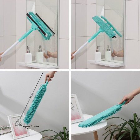 Raccoon “Universal” cleaning kit, 4 items: window, mop, dust brush and stalk-3