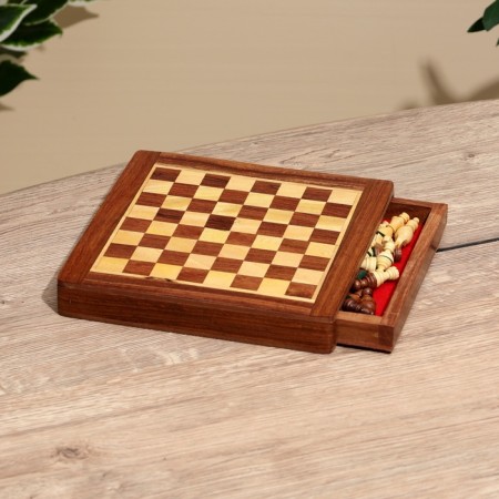 Magnetic chess 20.5x20.5x3.5 cm, shisham tree-2
