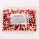 Confectionery Sugar Sugar "Hearts": red, white, 500 g
