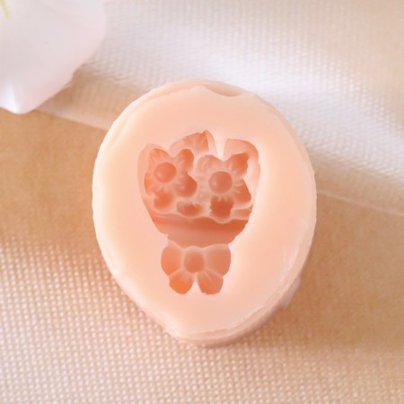 Silicone Mold "Bouquet of Flowers" 2.1x2.8 cm-1