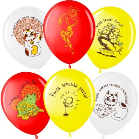 Shar Latex 12 "Cash Gift", 2 tbsp., Set 25 pcs., Mix