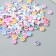 Beads for creativity plastic "Peace" White set 20 grams 0.4x0.7x0.7 cm
