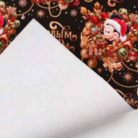 New Year. Packaging paper, 70x100 cm, Mickey Mouse-2