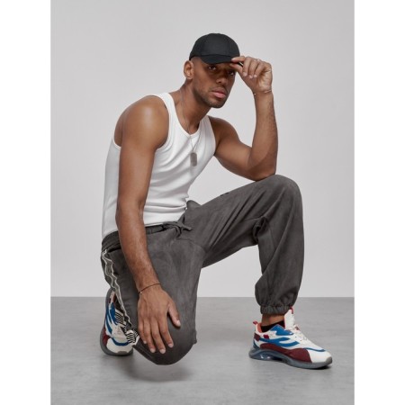 Joggers are sports male, size 50, gray color-15