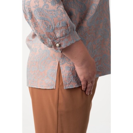 Female blouse, size 62, peach color-8