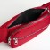 Lightning waist bag, 2 outer pockets, red color