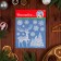 Stickers on the windows "New Year" deer, snowflakes, 26 x 21 cm