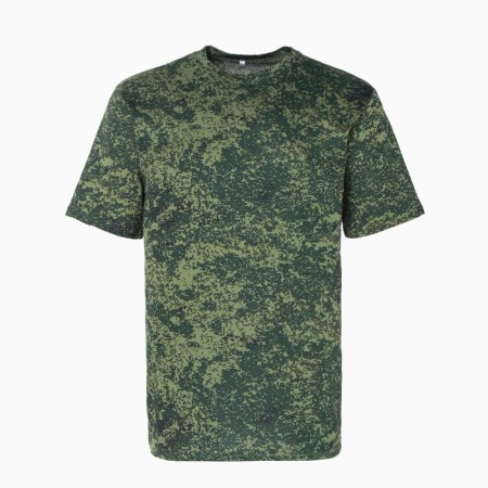 T -shirt male, camouflage color green, size 56-4