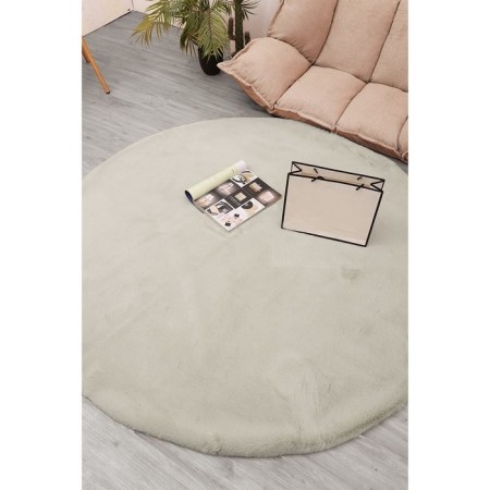 Plush mat Sofi de Marko, size 100x100 cm, cream color