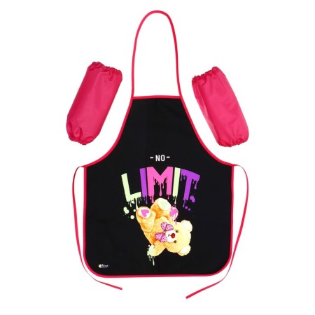 Apron for labor + sleevens, 535 x 445/240 x 145 mm, size M (height 122-158), FN 41-20 "Plush Bear"