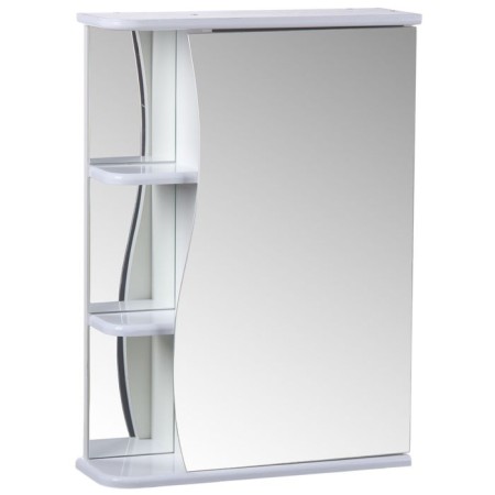 Bathroom mirror "Tura 5501", with three shelves, 55 x 15.4 x 70 cm
