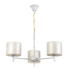 Chandelier 1091/3wt 40W E27 white 60x60x38-78 cm Bayerlux