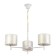 Chandelier 1091/3wt 40W E27 white 60x60x38-78 cm Bayerlux